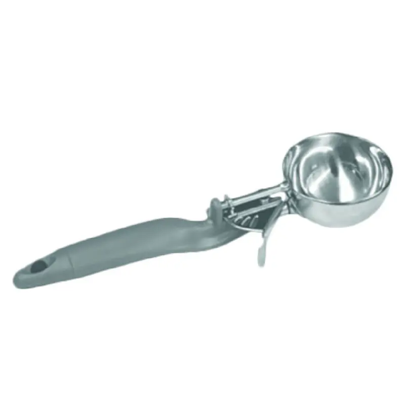 Thunder Group SLDS008L 4 Oz Disher #8 Lever Ergonomic Handle Stainless Steel Gray