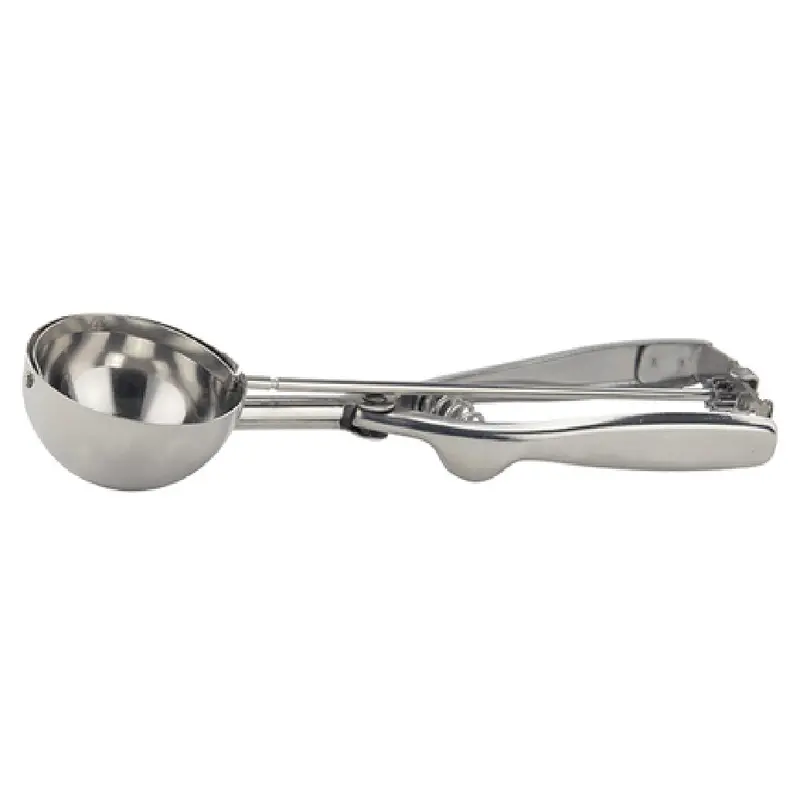 Winco ISS-16 2-3/4 Oz Squeeze Handle Round Disher Stainless Steel 2-1/4 Inch