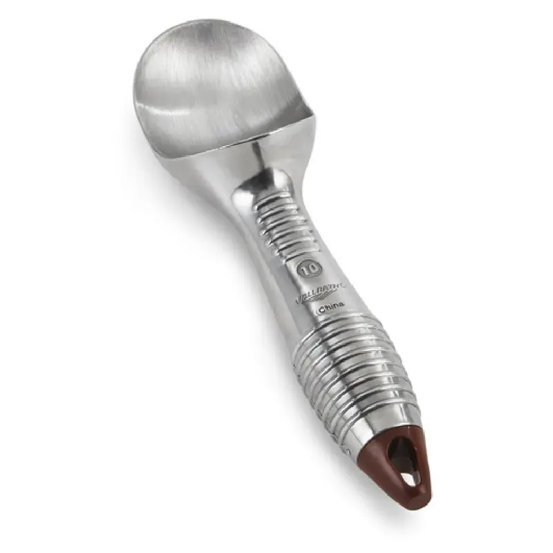 Vollrath 47274 4 Oz Ice Cream Dipper Aluminum Brown with Ergonomic Handle