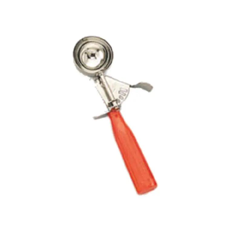 American Metalcraft NSPDS24 Size 24 Thumb Disher Stainless Steel Red Handle