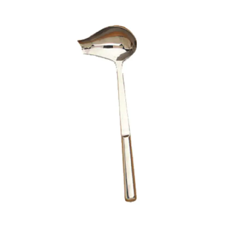 American Metalcraft SLL2 12 Inch 2 oz Spout Ladle with Finger Grip Stainless Steel Mirror Finish
