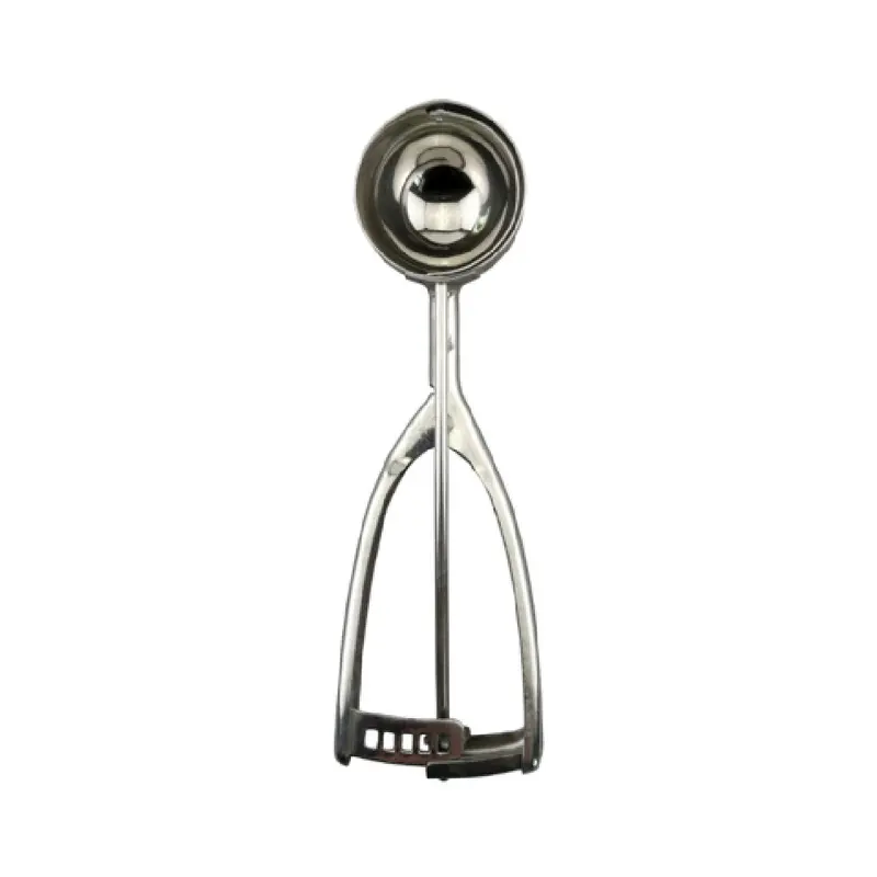 CAC China SICD-24S 1.3 Oz Squeeze Disher Ambidextrous Stainless Steel