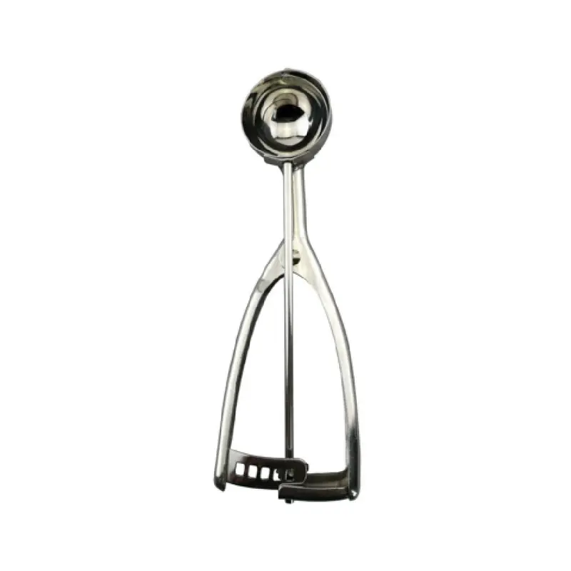 CAC China SICD-50S #50 0.63 Oz Squeeze Disher Ambidextrous Stainless Steel