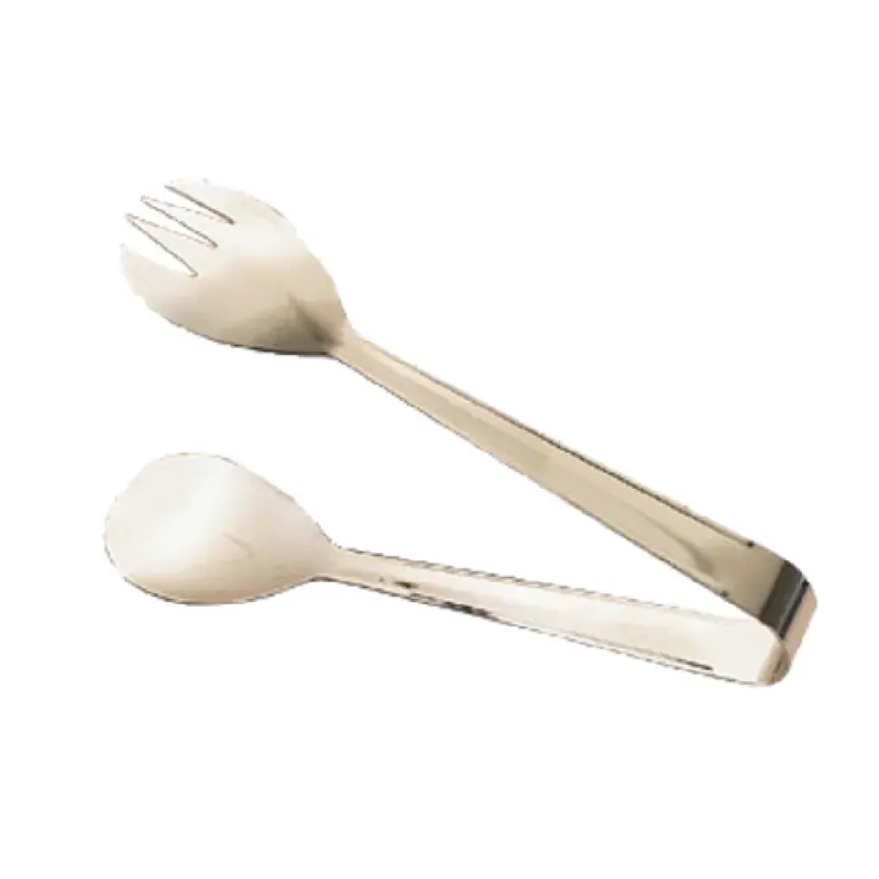 American Metalcraft SS782 8 Inch Salad/Pastry Tongs with Ergonomic Handle Stainless Steel