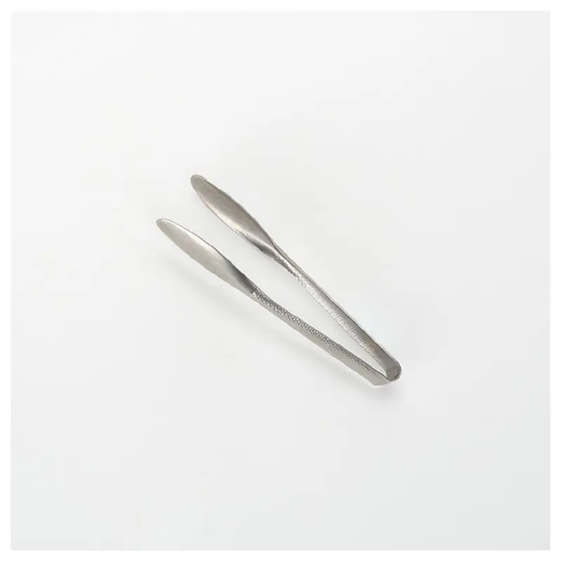 American Metalcraft SVHT6 6 Inch Serving Tongs Hammered Stainless Steel Vintage Finish