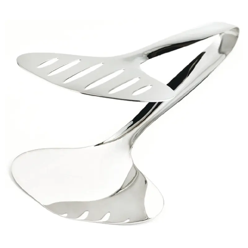 Browne Foodservice 573190 12 Inch Tongs with Tapered Stay-Cool Handle Stainless Steel Mirror Finish