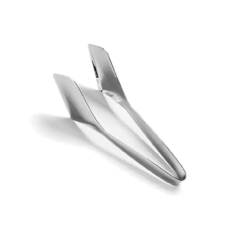 Revol 656948 9-1/2 Inch Large Angled Tong with Teeth 18/10 Stainless Steel