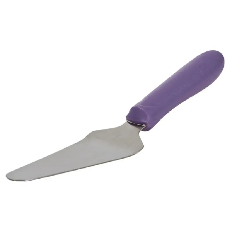 Winco TWP-51P 4-5/8 Inch Stainless Steel Pie Server with Purple Handle