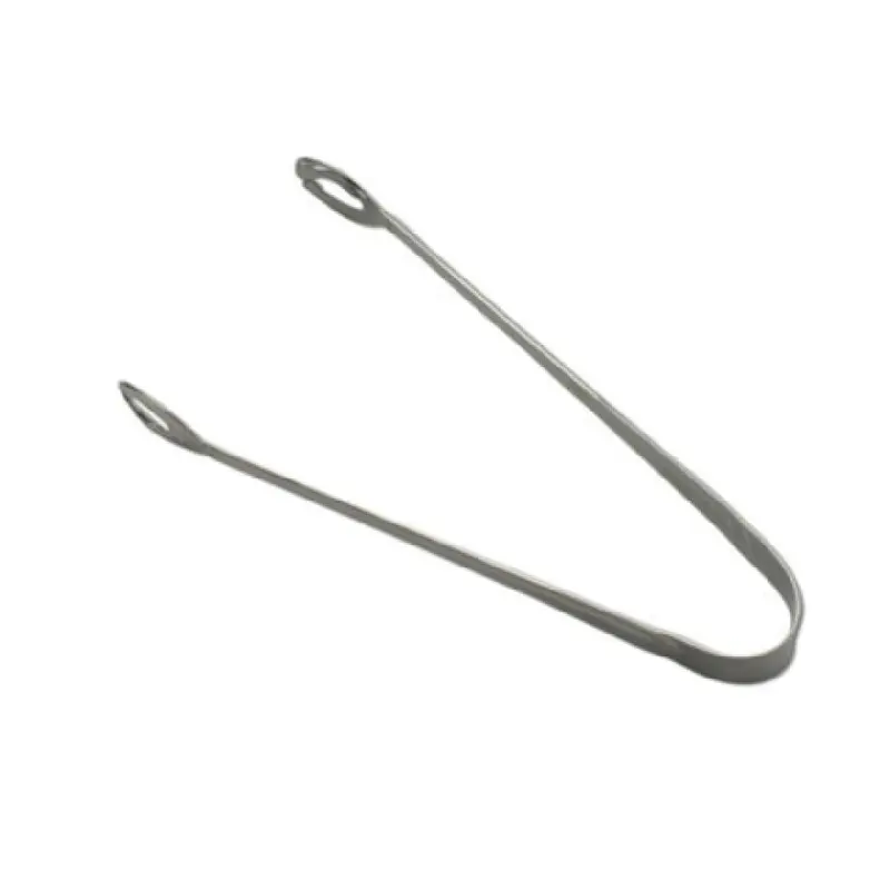 1880 Hospitality T012MTLF 8 Inch Large Tongs with Curved Handle 18/10 Stainless Steel