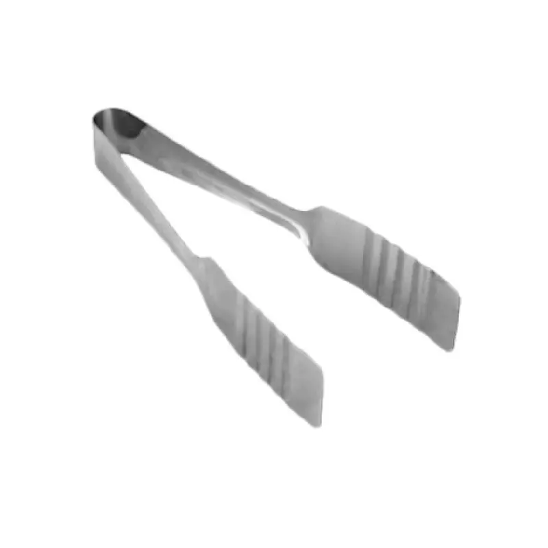 Thunder Group SLTG607 7-1/2 Inch Pastry Tongs Stainless Steel with Ergonomic Handle