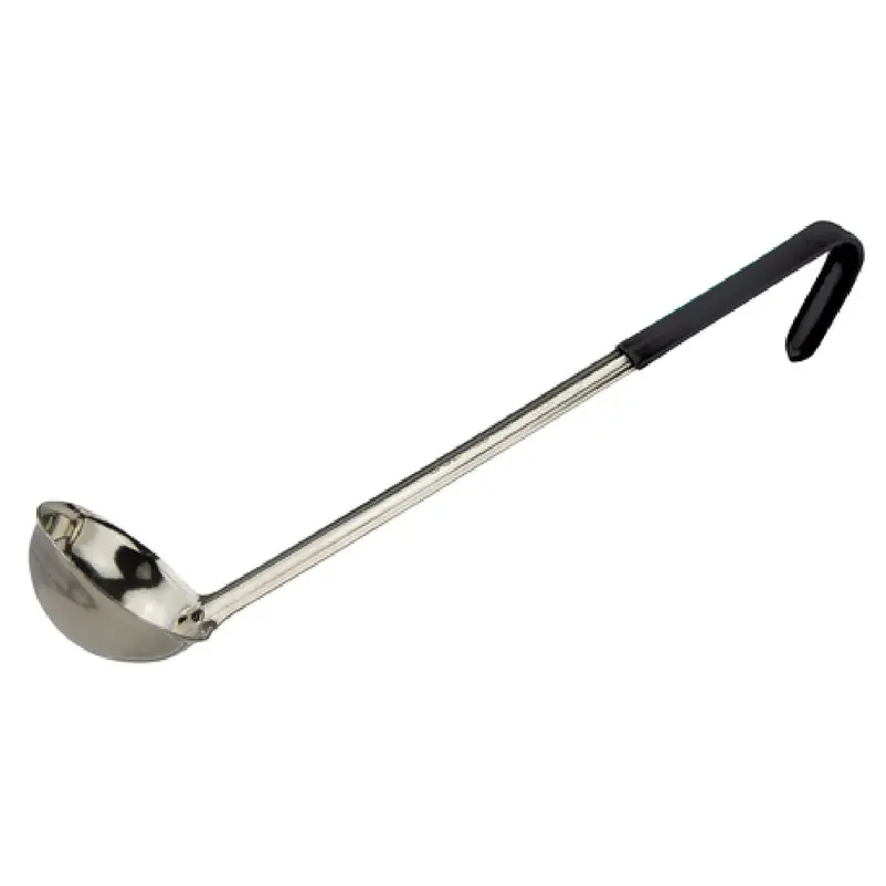 Winco LDCN-3K 3 Oz Ladle One-Piece Black Stainless Steel - Serving Tool