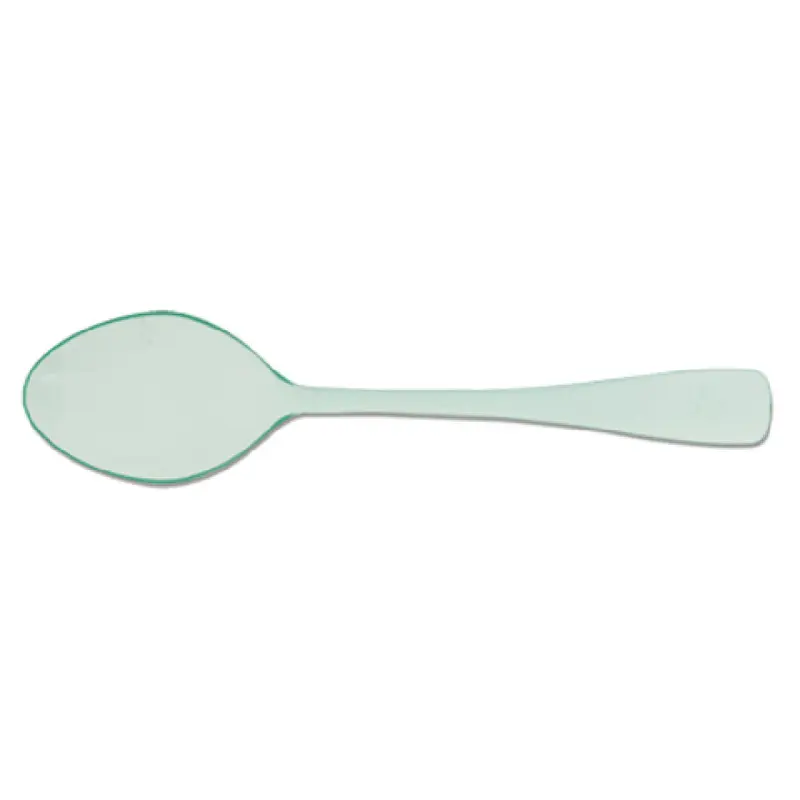 JB Prince R683 3-3/4 Inch Disposable Mini Spoon Plastic Sea Green 1000 Packs