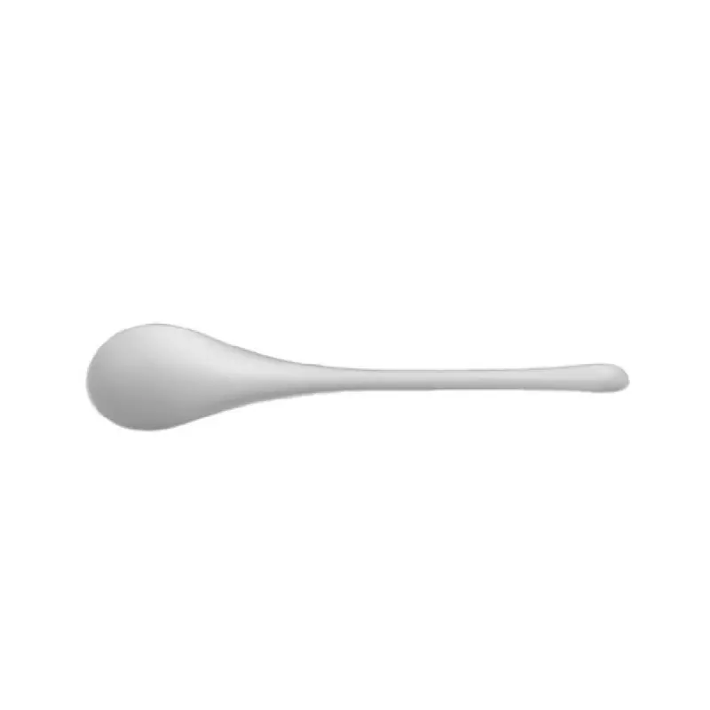 JB Prince RB393 6.96 Inch Eco Spoon White CPLA Disposable Utensil