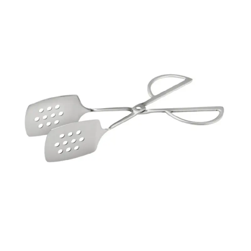 CAC China STG2-11P 10-1/2 Inch Perforated Tongs Stainless Steel
