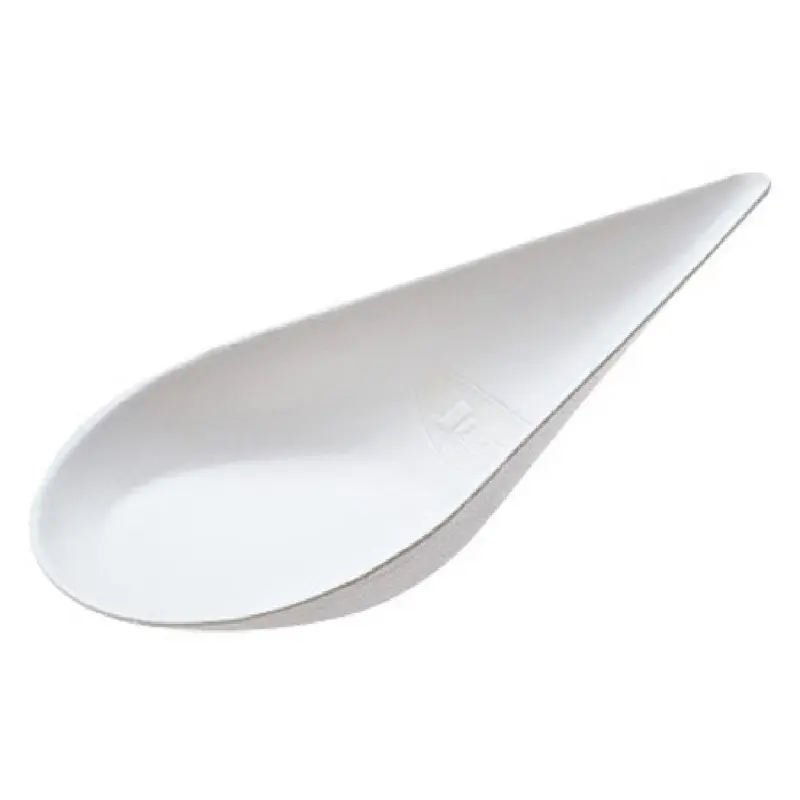 Tableware Solutions USA Q2034 2 Inch Biodegradable Disposable Spoon White