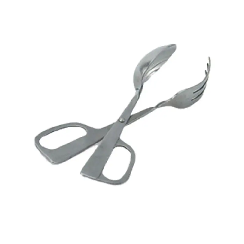 Vollrath 46925 10 Inch Long Salad Scissor Tongs with Stainless Steel Construction