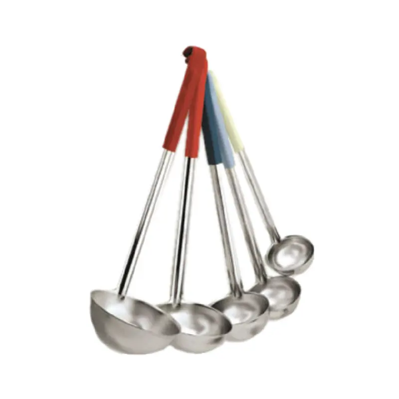 Alegacy Foodservice Products 8812RD Optima Ladle 12 Oz. 13"L Grooved Redhandle