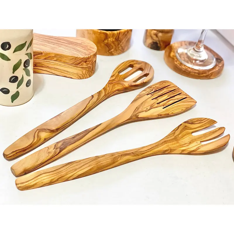Olivewood Slotted Spoon