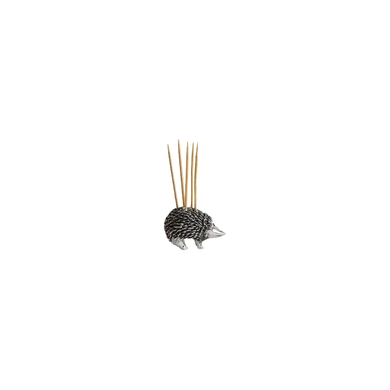 Pewter Hedgehog Toothpick Holder