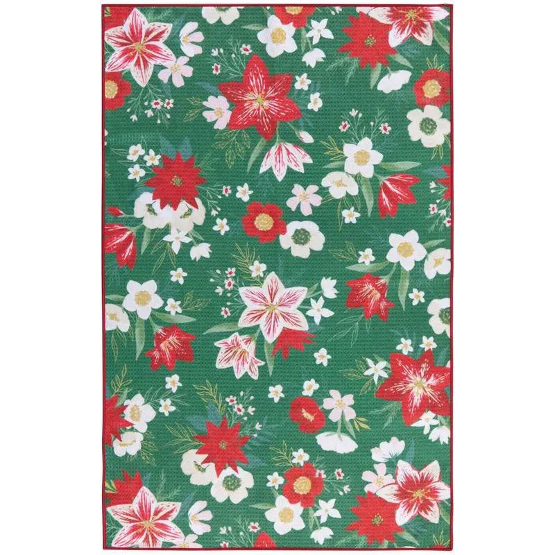 Dishtowel - Amaryllis Christmas