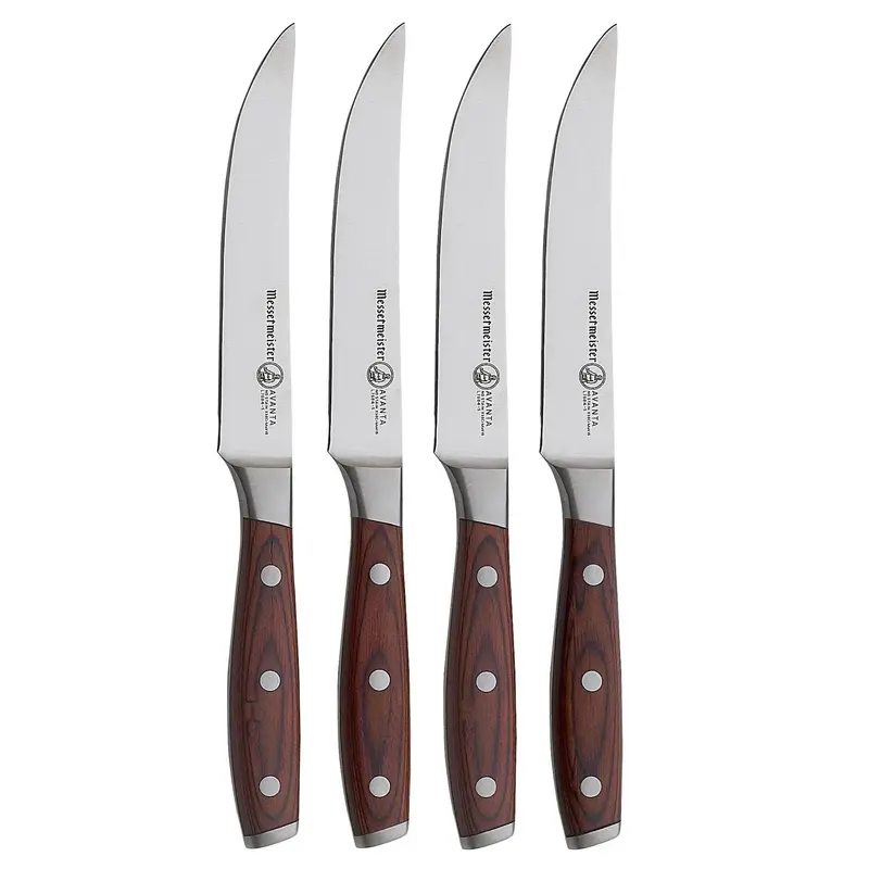 4 Piece Steak Knife Set Pakka Wood
