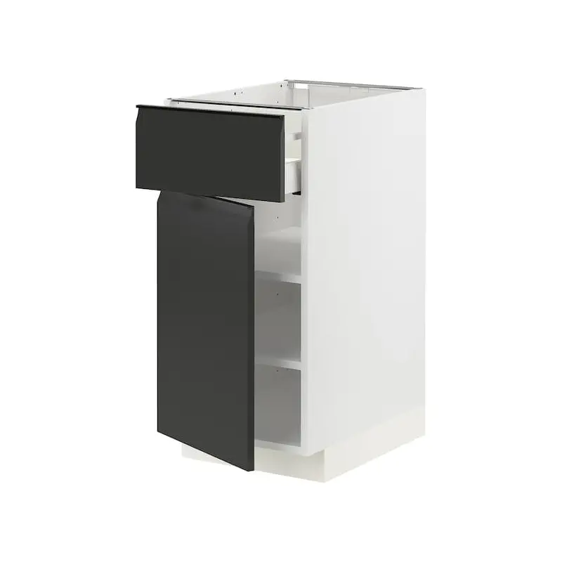 METOD / MAXIMERA base cabinet with drawer/door, Width: 40.0 cmDepth: 61.6 cmHeight: 88.0 cmFrame depth: 60.0 cmFrame height: 80.0 cm