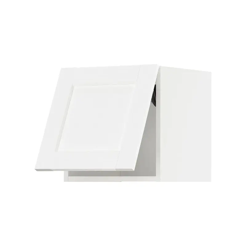 METOD - METOD Wall cabinet horizontal, white Enkping/white wood effect, 40x40 cm