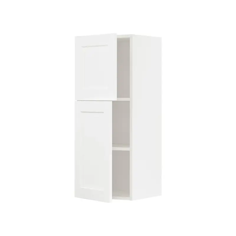 METOD wall cabinet with shelves/2 doors, white Enkping/white wood effect, 40.0x100.0x38.9 cm