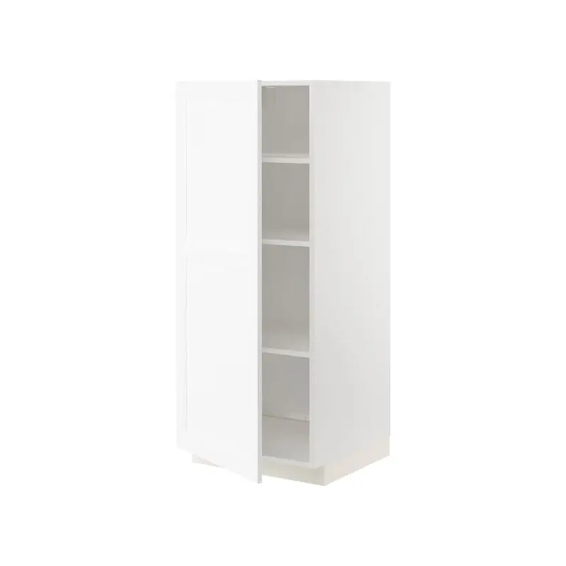 METOD high cabinet with shelves, white Enkping/white wood effect, 60x60x140 cm