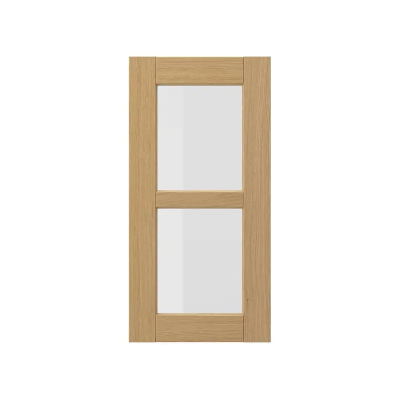 FORSBACKA glass door, oak, 30x60 cm