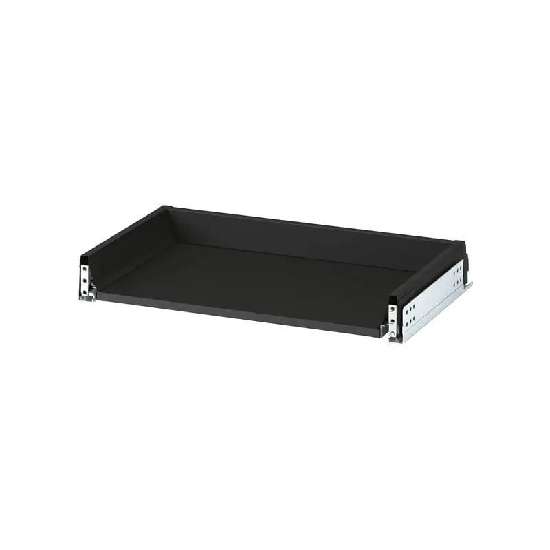 KNIVSHULT drawer, low, dark grey, 60x37 cm