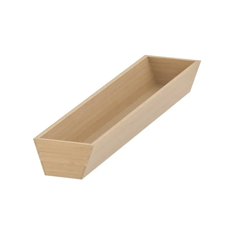UPPDATERA utensil tray, light bamboo, 10x50 cm