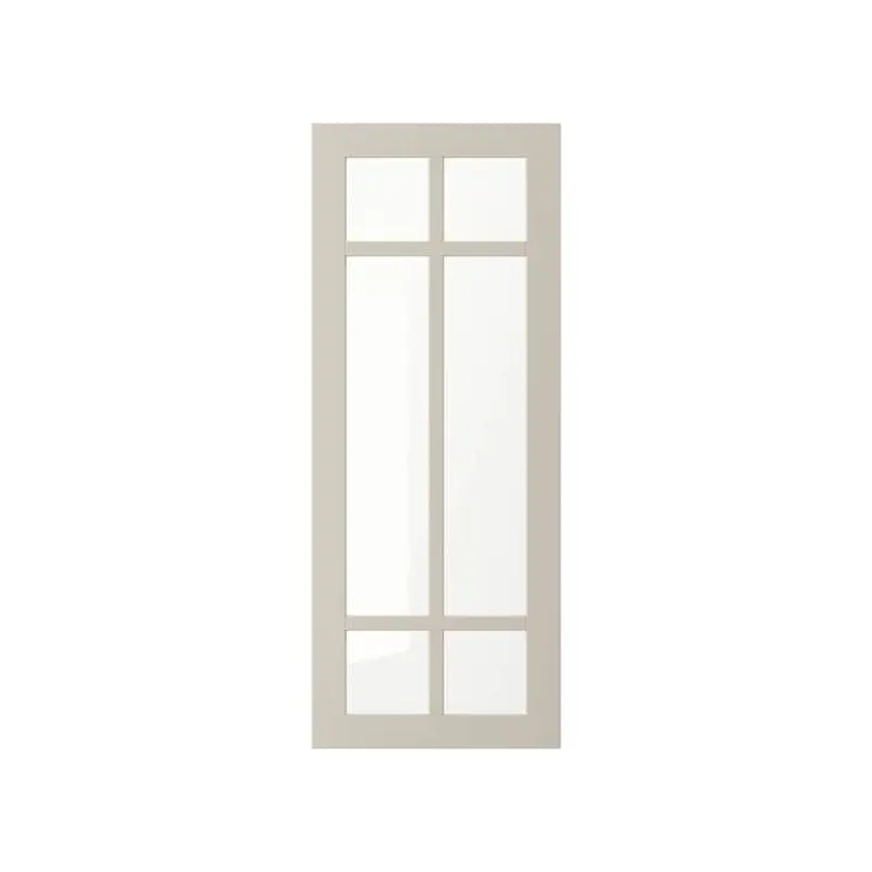 STENSUND glass door, beige, 40x100 cm