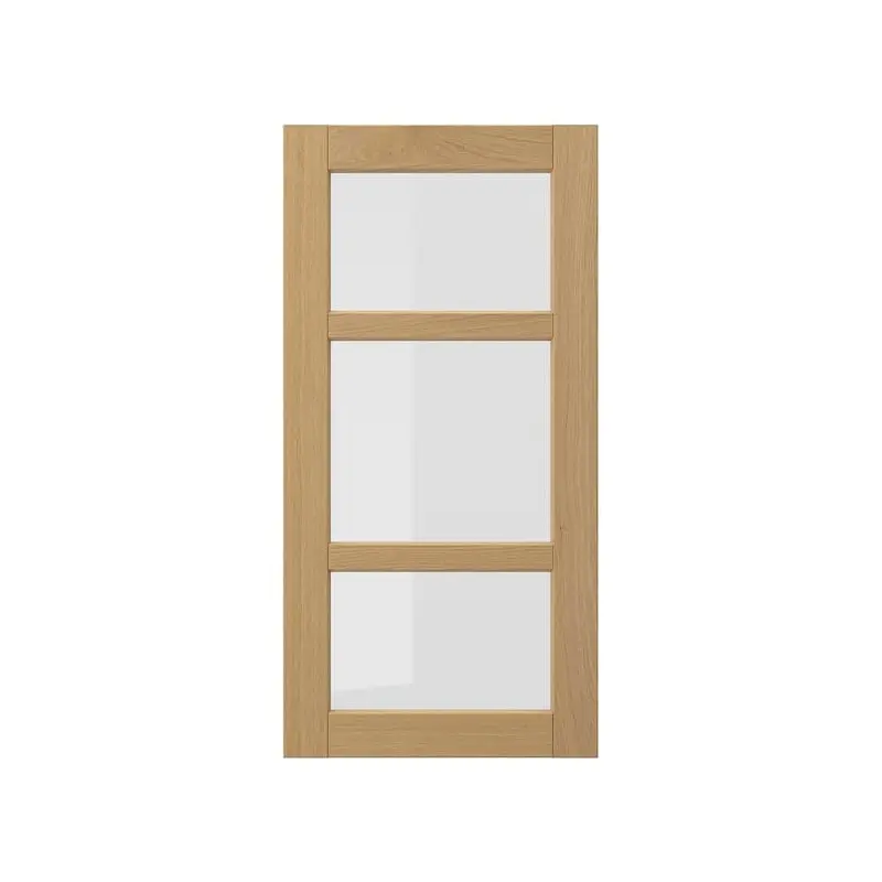 FORSBACKA glass door, oak, 40x80 cm