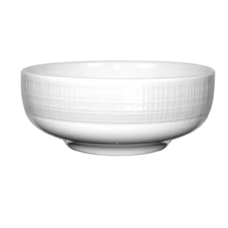 International Tableware DR-15 18 Oz. Oatmeal Bowl Round Porcelain White