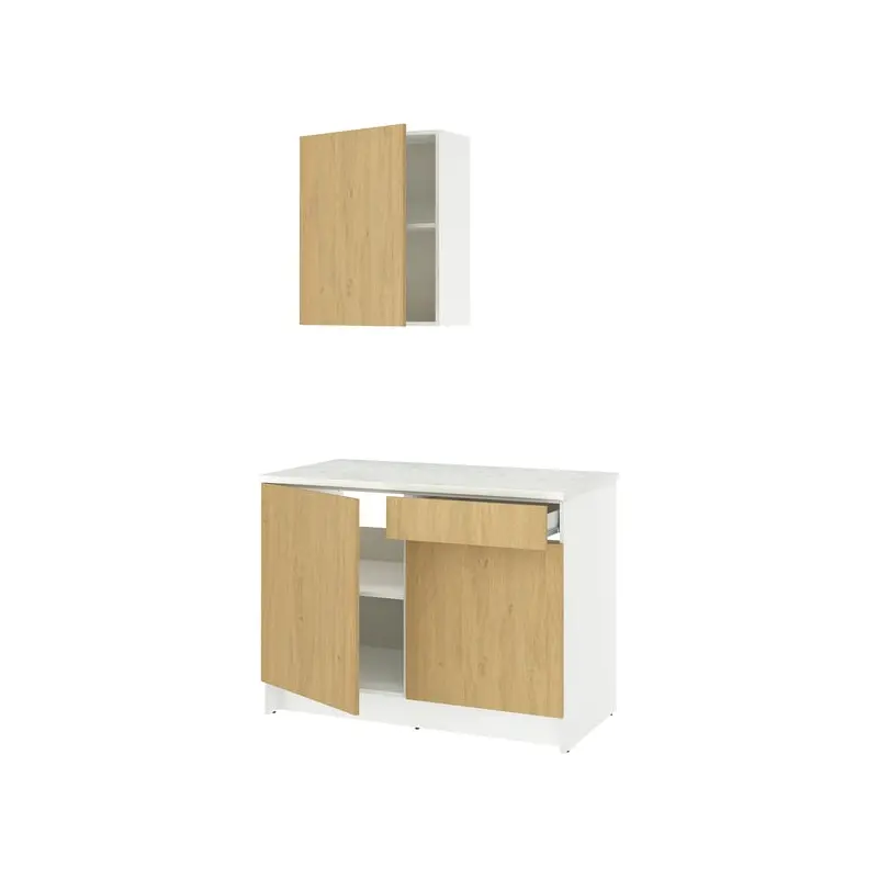 KNOXHULT kitchen, oak effect, 120x61x220 cm