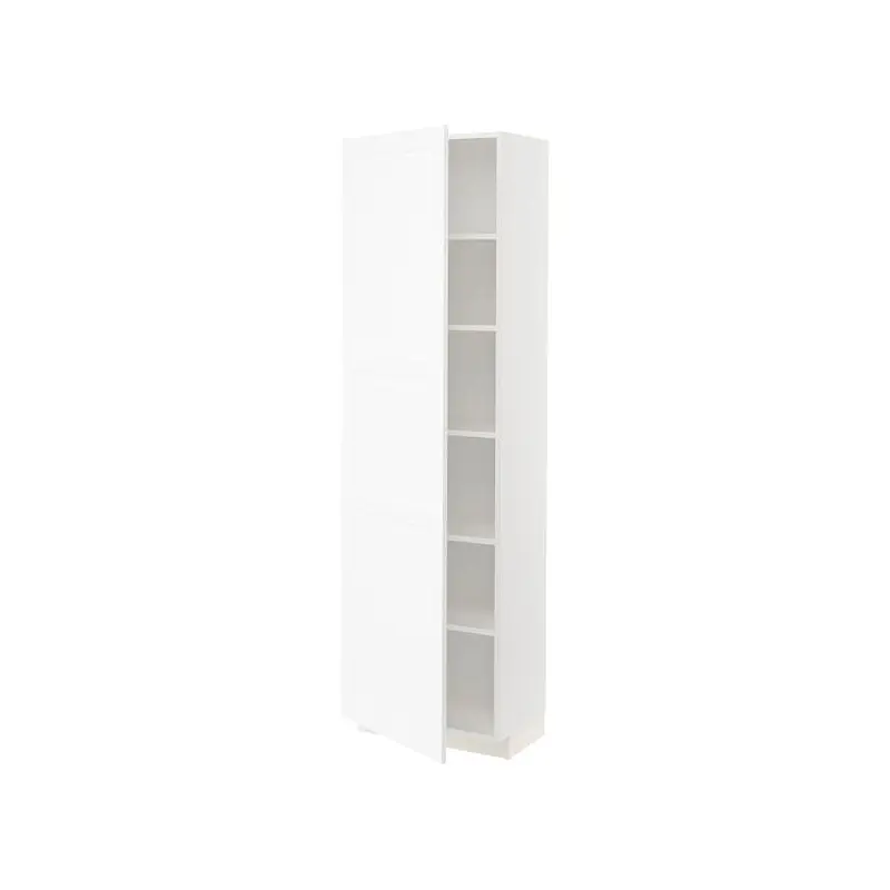 METOD high cabinet with shelves, white Enkping/white wood effect, 60x37x200 cm