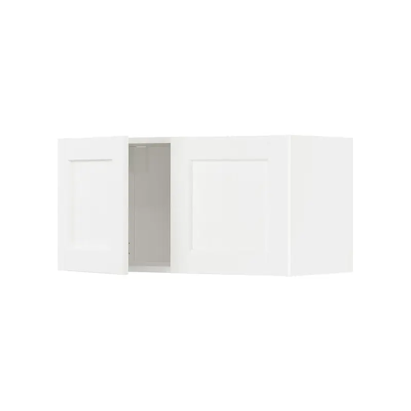 METOD wall cabinet with 2 doors, white Enkping/white wood effect, 80.0x40.0x38.9 cm