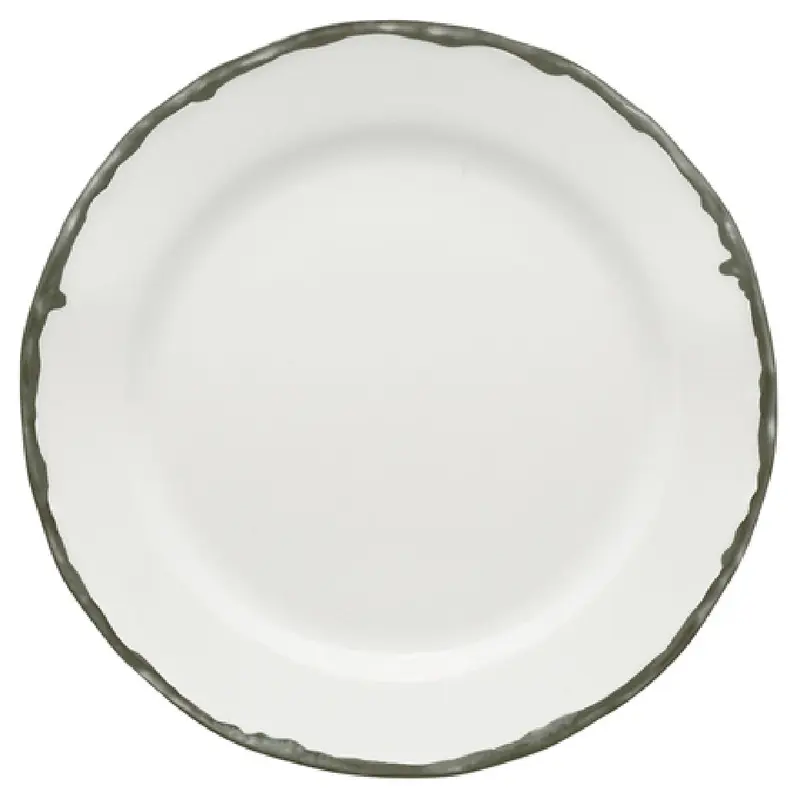 BauscherHepp 452035-380399 14 Inch Platter Oval Porcelain Wide Rim Cosy Cottage Grey