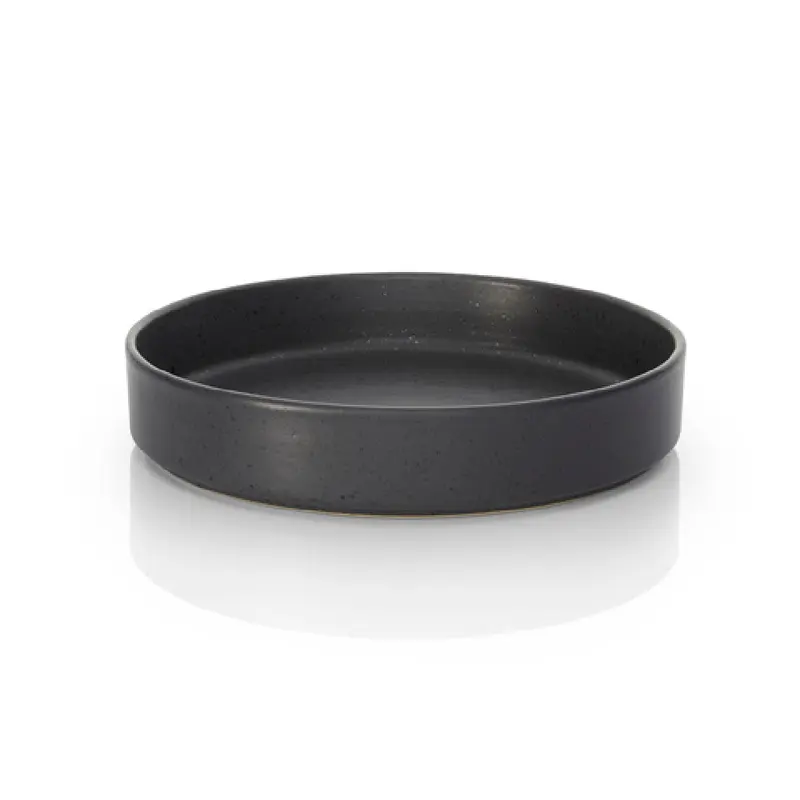 BauscherHepp 53.0044.0120 Bowl 8.7 Inch Diameter Round Ceramic Geo Graphite