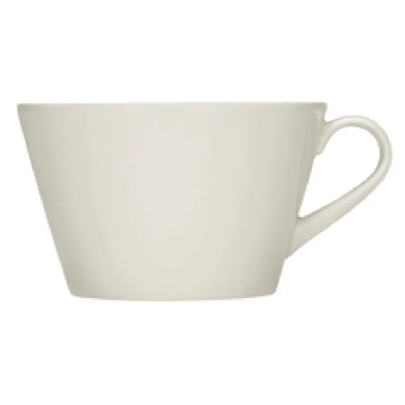 BauscherHepp 695185 Cup 11.8 Oz Bone White Low Porcelain 4-1/4 Inch Dia