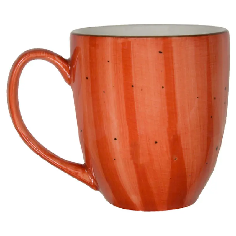 International Tableware 81376-RT-RU 15 Oz Bistro Mug with Handle Ceramic Ruby