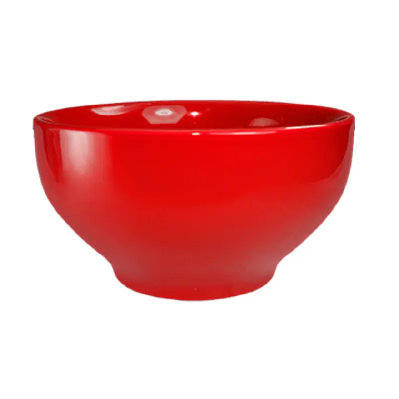 International Tableware CA-43-CR 16 Oz Bowl Crimson Red Ceramic Footed