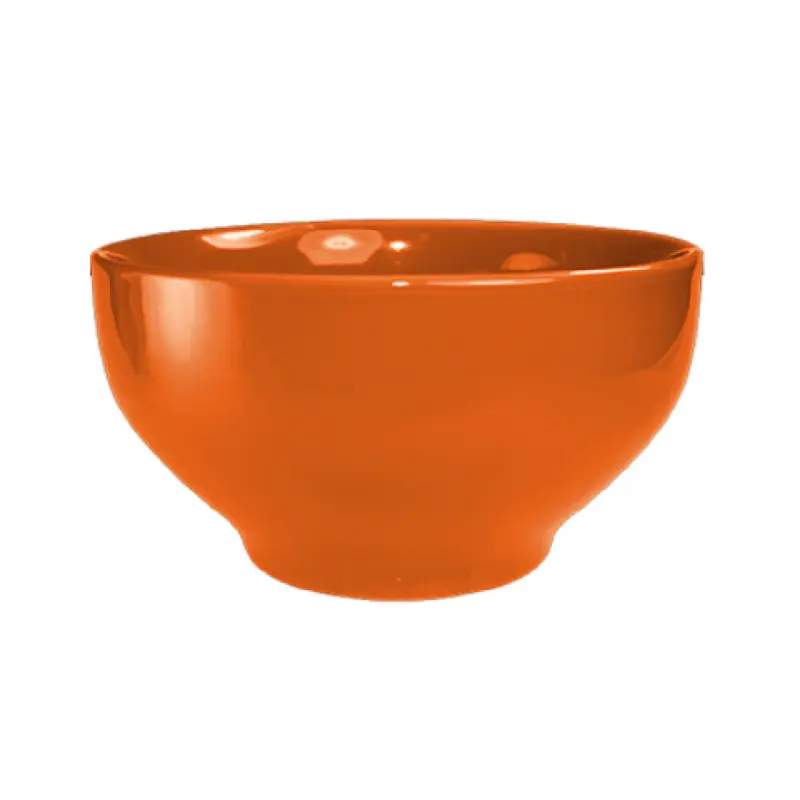 International Tableware CA-44-O 44 Oz Round Bowl with Rolled Edge Orange