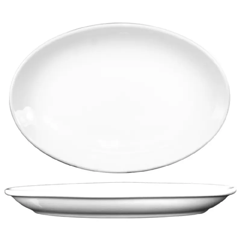 International Tableware DO-12 10-1/4 Inch Coupe Oval Platter Porcelain Lead Free