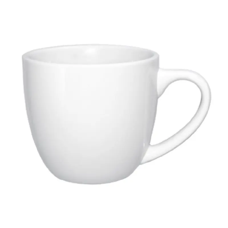 International Tableware DO-56 8 Oz Cappuccino Cup with Handle White Porcelain