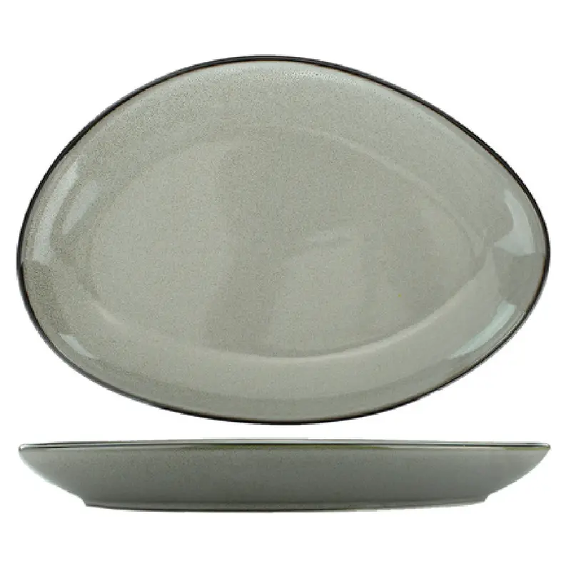 International Tableware LU-139-AS 13-1/4 Inch Oval Platter Ceramic and Lead Free