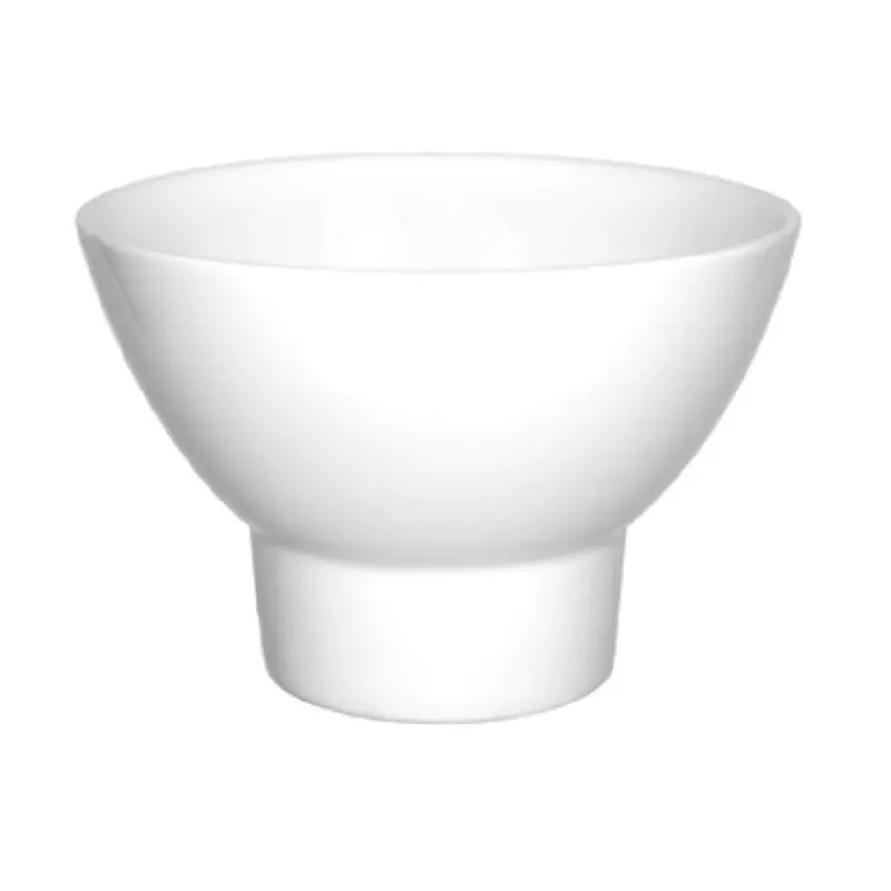 International Tableware MD-107 7 Oz Bowl Round Footed Porcelain Bright White