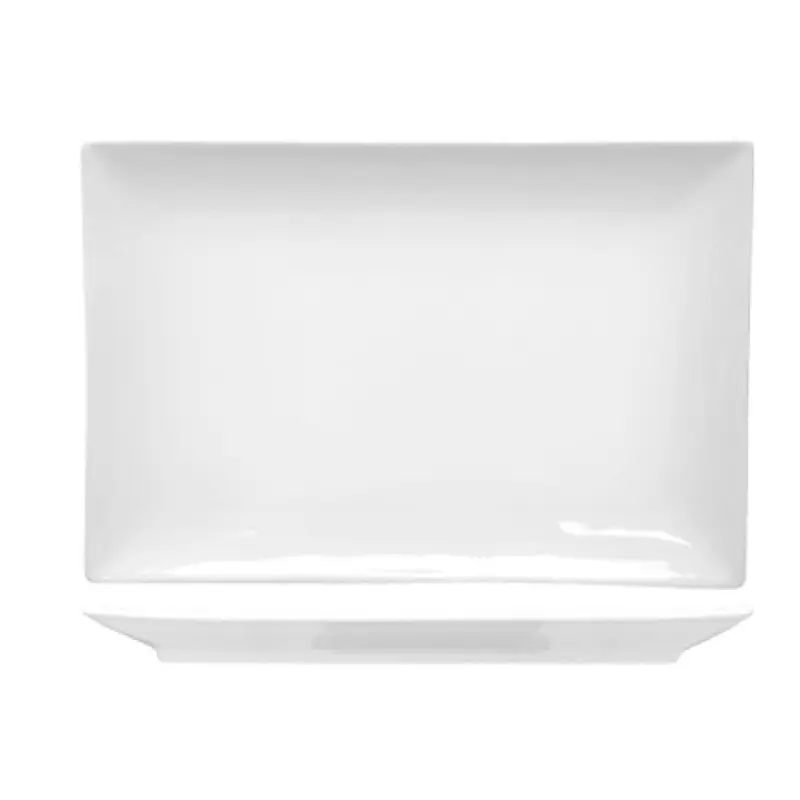 International Tableware PA-12 12 Inch Coupe Rectangular Platter Porcelain White