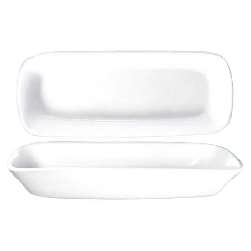 International Tableware QP-114 18 Oz Dish Rectangular Lead Free Porcelain